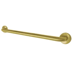 New Americana 24" Stainless Steel Decorative Grab Bar in Brushed Brass Grab Bars