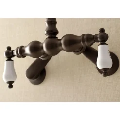 Best Aqua Vintage AE85TX-P Adjustable Center Wall Mount Tub Faucet Tub Faucets