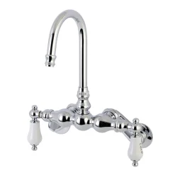 Best Aqua Vintage AE85TX-P Adjustable Center Wall Mount Tub Faucet Tub Faucets