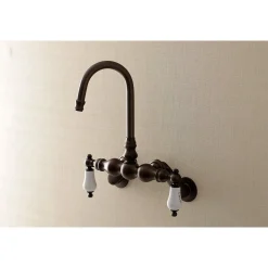 Best Aqua Vintage AE85TX-P Adjustable Center Wall Mount Tub Faucet Tub Faucets