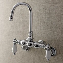 Discount Aqua Vintage AE83TX-P Adjustable Center Wall Mount Tub Faucet Tub Faucets