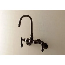 New Aqua Vintage AE81TX-P Adjustable Center Wall Mount Tub Faucet Tub Faucets
