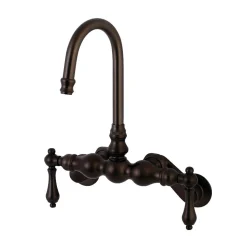 New Aqua Vintage AE81TX-P Adjustable Center Wall Mount Tub Faucet Tub Faucets