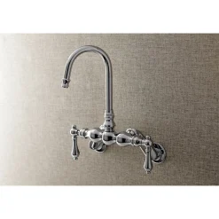New Aqua Vintage AE81TX-P Adjustable Center Wall Mount Tub Faucet Tub Faucets