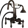 Best Aqua Vintage AE13TX-P Clawfoot Tub Faucet with Hand Shower Tub Faucets