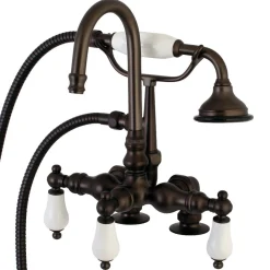 Clearance Aqua Vintage AE15TX-P Clawfoot Tub Faucet with Hand Shower Tub Faucets