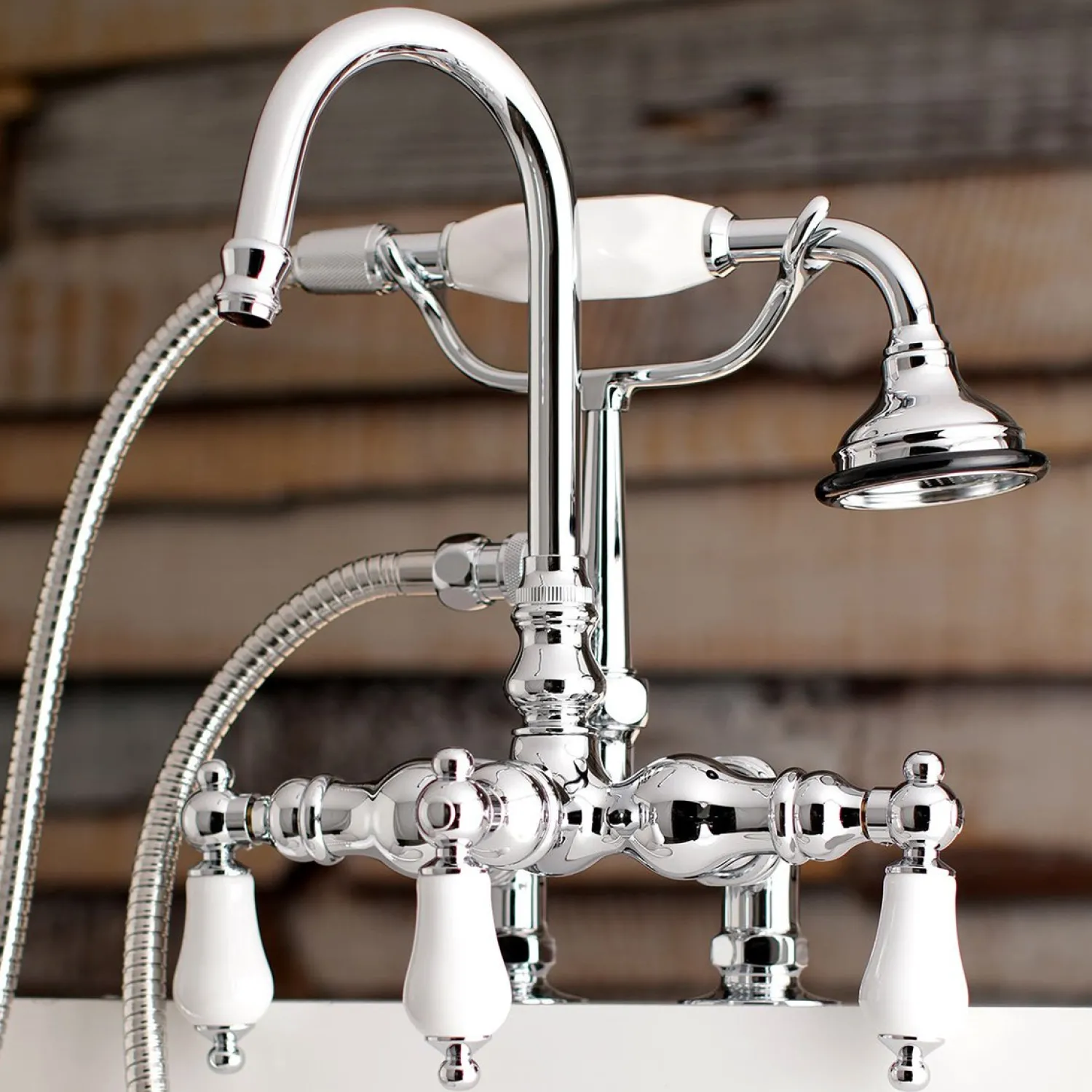 Clearance Aqua Vintage AE15TX-P Clawfoot Tub Faucet with Hand Shower Tub Faucets