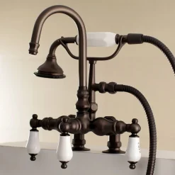 Clearance Aqua Vintage AE17TX-P Clawfoot Tub Faucet with Hand Shower Tub Faucets