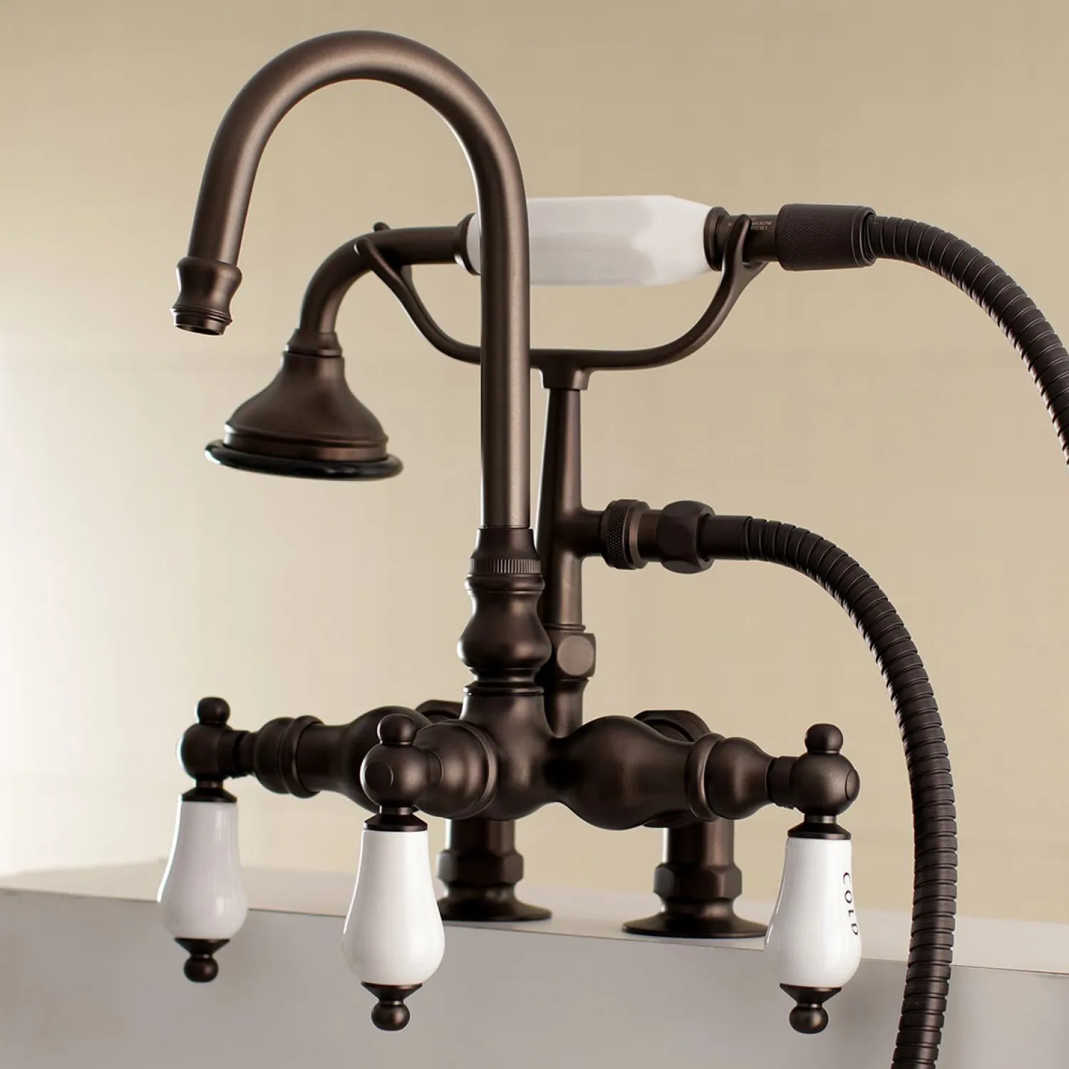 Clearance Aqua Vintage AE17TX-P Clawfoot Tub Faucet with Hand Shower Tub Faucets