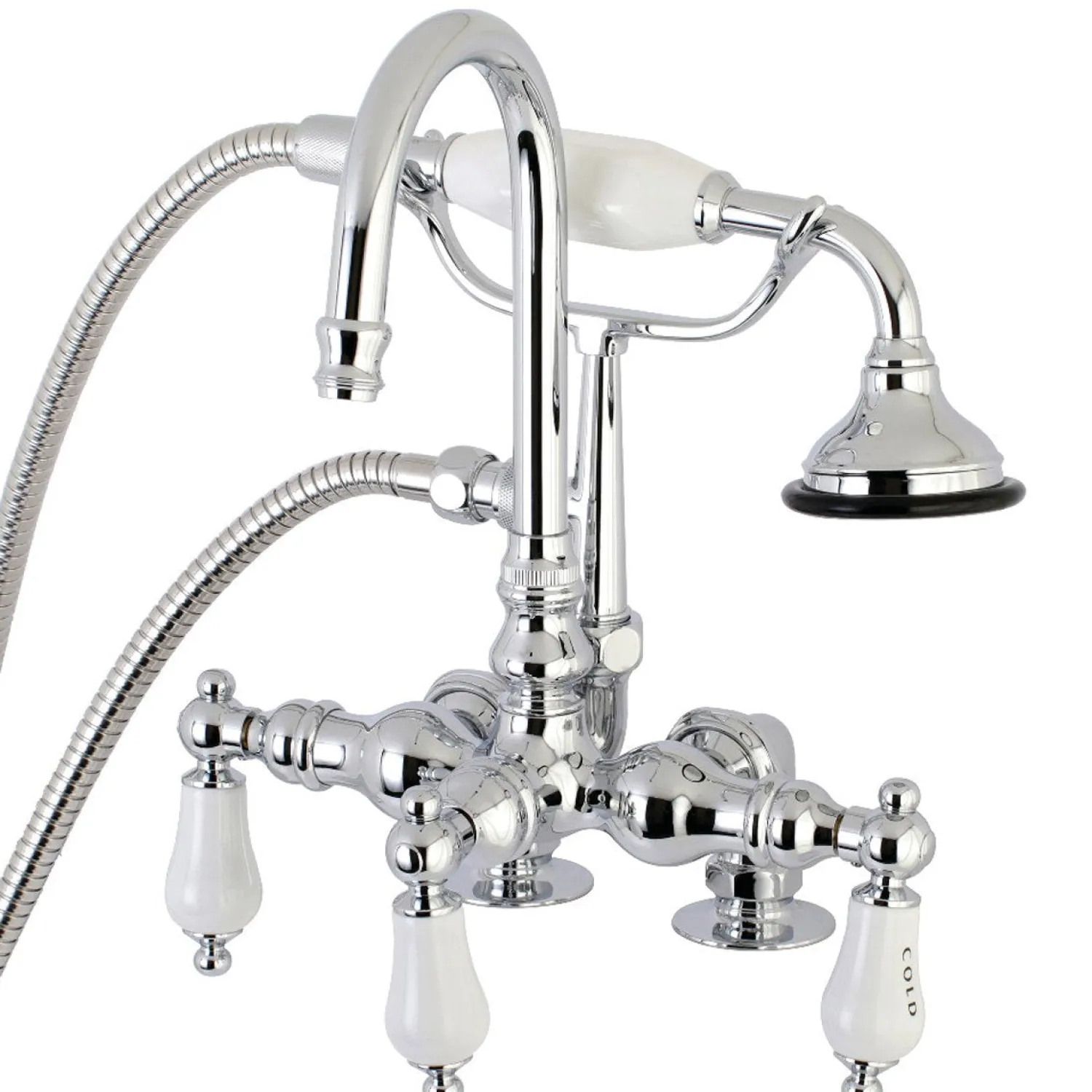 Clearance Aqua Vintage AE17TX-P Clawfoot Tub Faucet with Hand Shower Tub Faucets