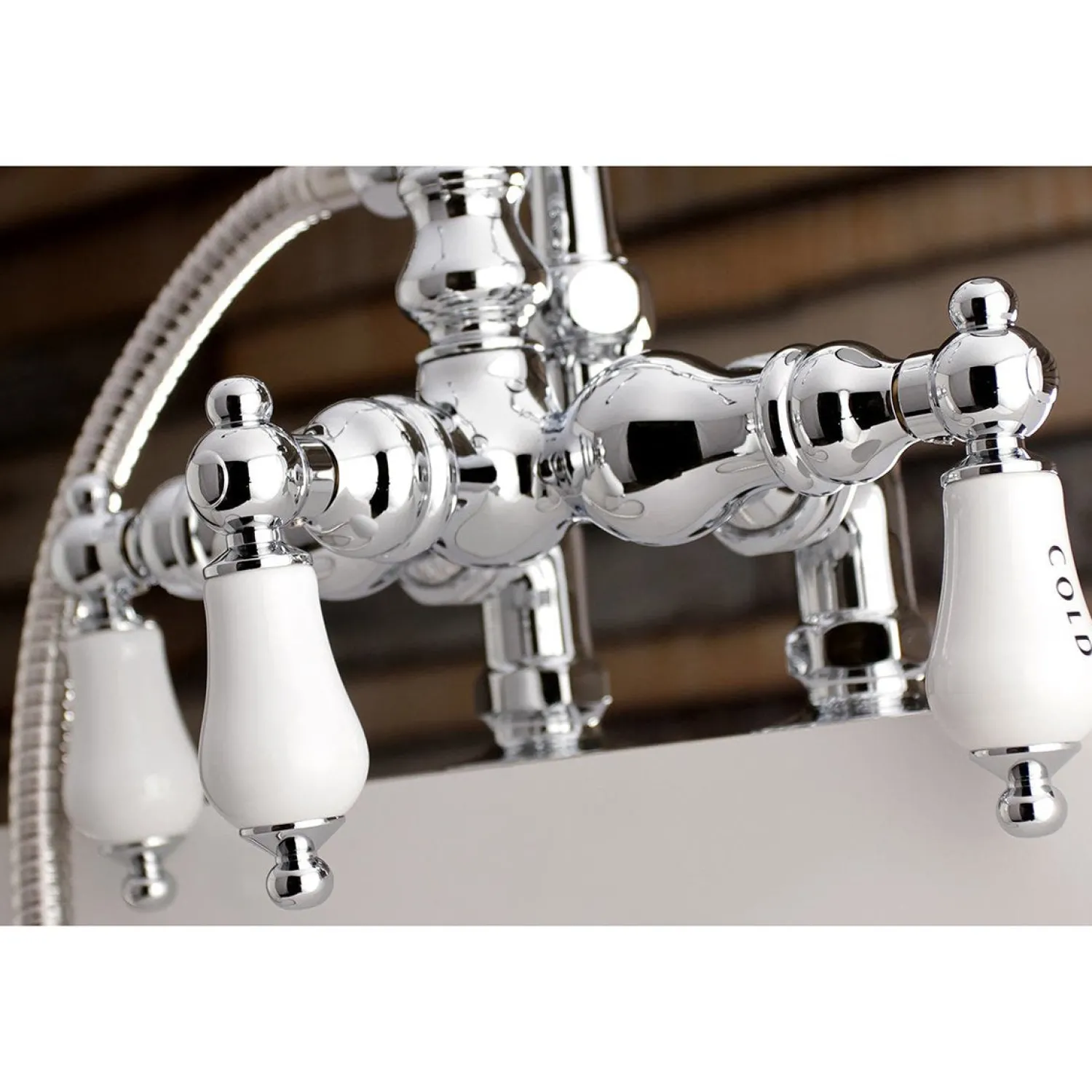 Clearance Aqua Vintage AE17TX-P Clawfoot Tub Faucet with Hand Shower Tub Faucets
