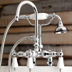 Clearance Aqua Vintage AE17TX-P Clawfoot Tub Faucet with Hand Shower Tub Faucets
