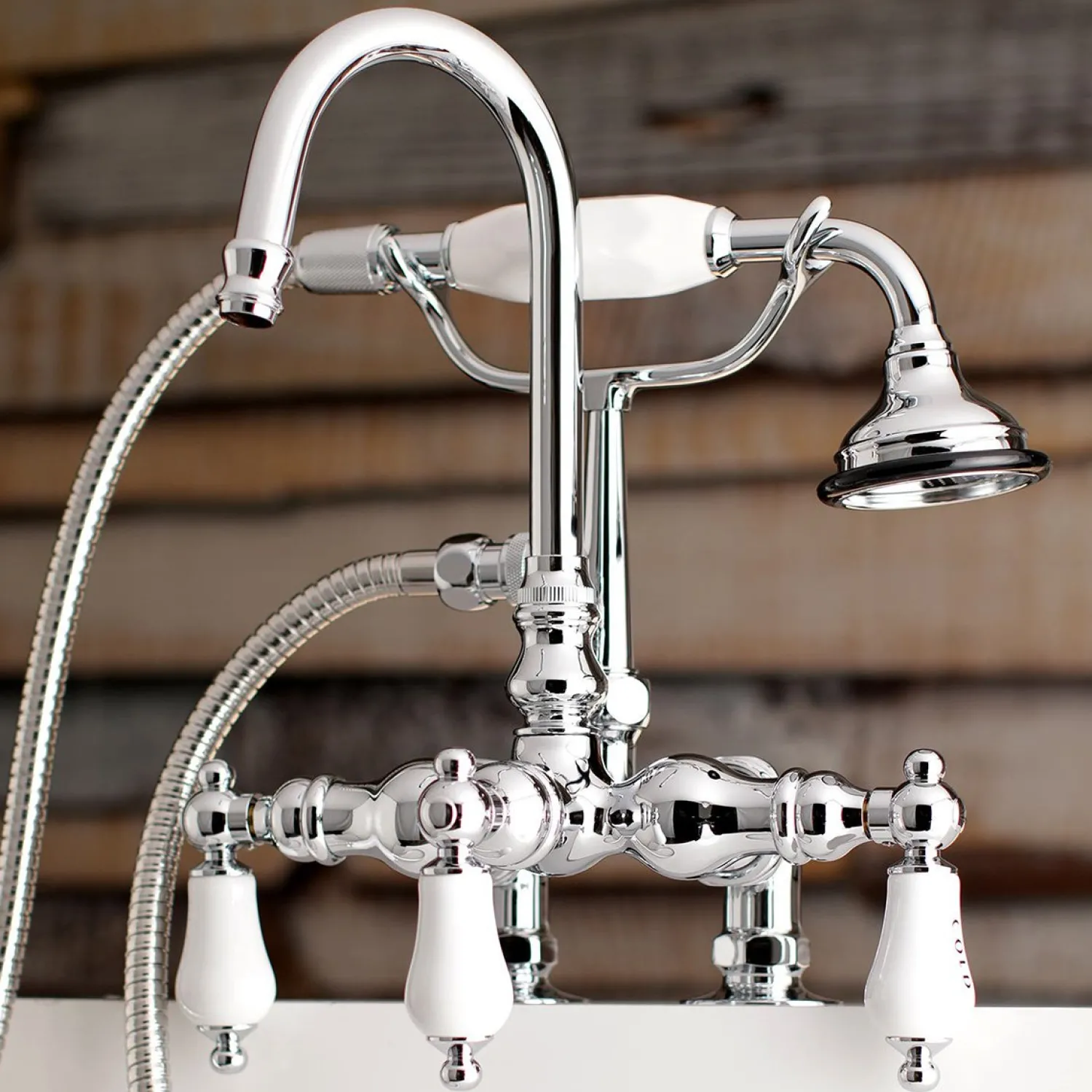 Clearance Aqua Vintage AE17TX-P Clawfoot Tub Faucet with Hand Shower Tub Faucets