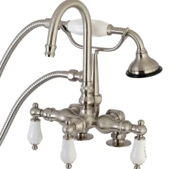 Clearance Aqua Vintage AE17TX-P Clawfoot Tub Faucet with Hand Shower Tub Faucets