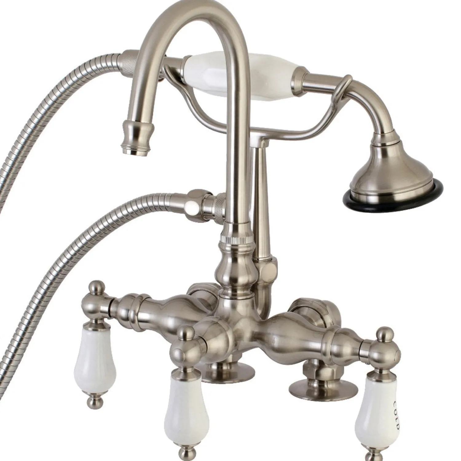 Clearance Aqua Vintage AE17TX-P Clawfoot Tub Faucet with Hand Shower Tub Faucets