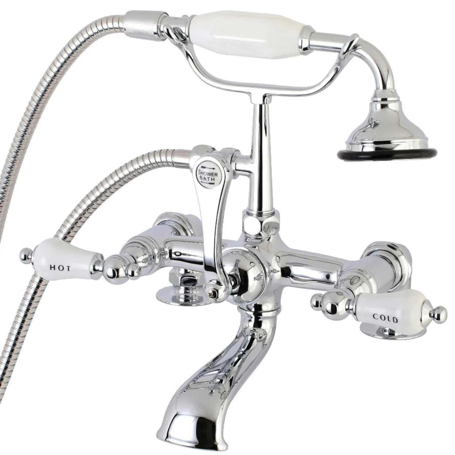 Clearance Aqua Vintage AE207TX-P 7-Inch Tub Faucet with Hand Shower Tub Faucets