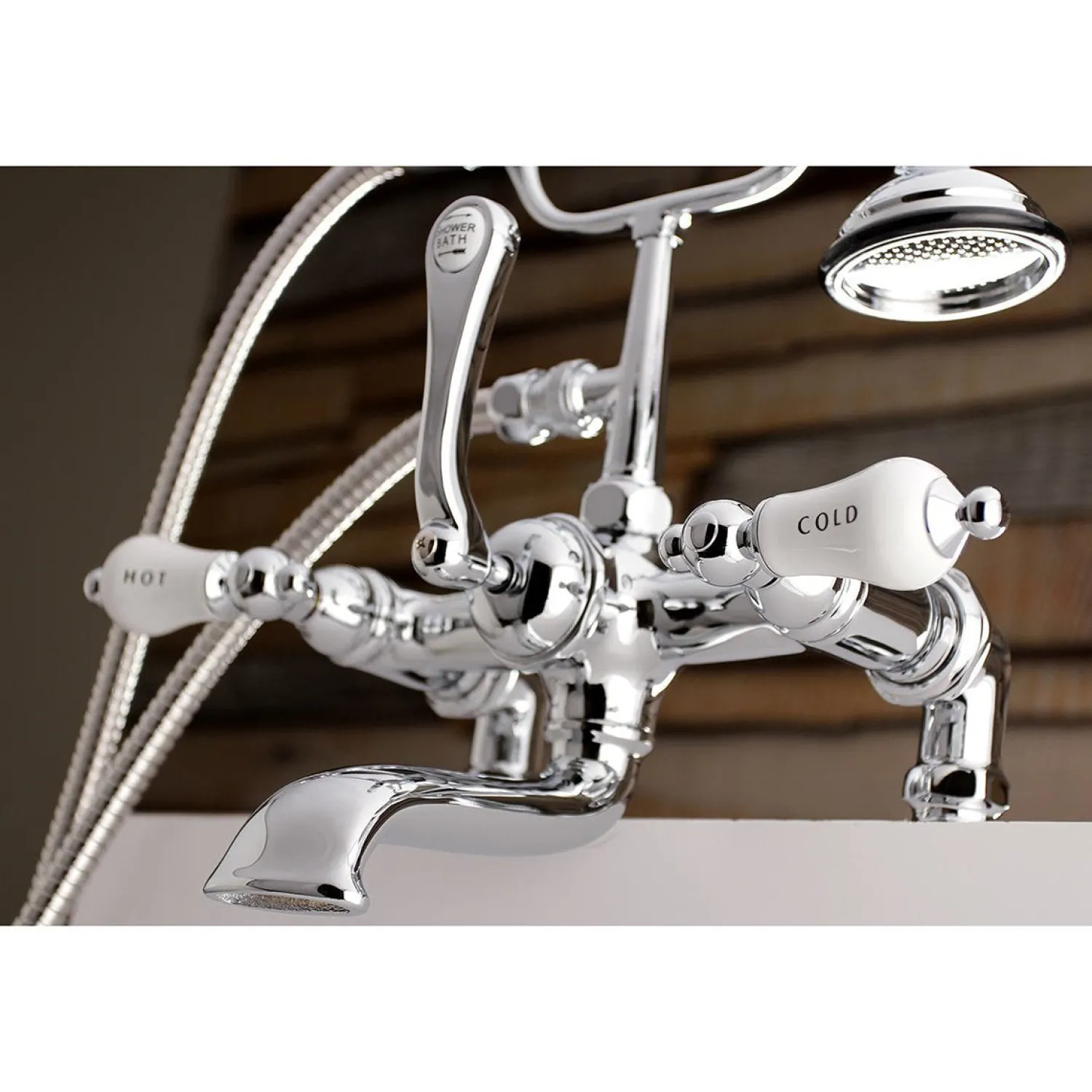 Clearance Aqua Vintage AE207TX-P 7-Inch Tub Faucet with Hand Shower Tub Faucets
