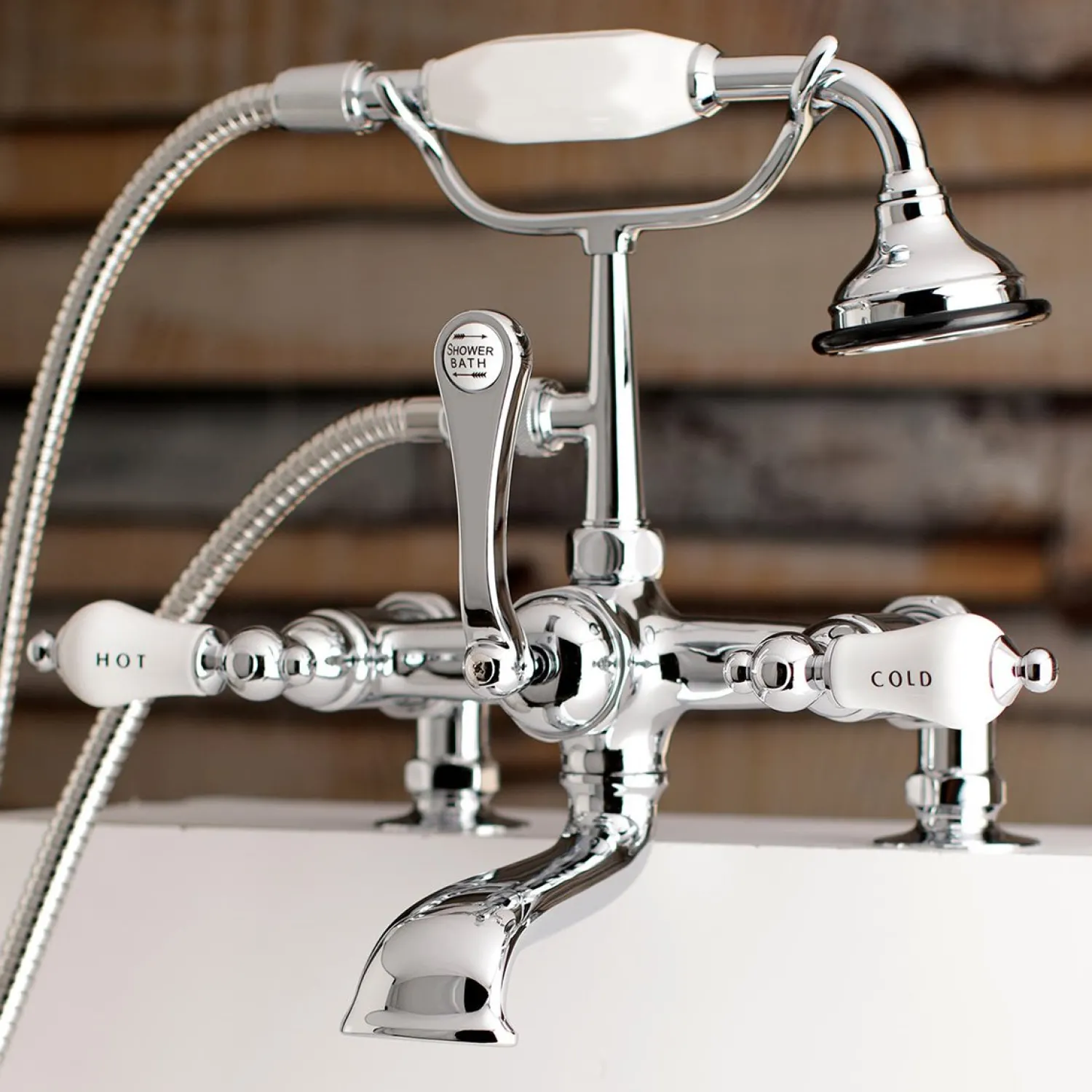 Clearance Aqua Vintage AE207TX-P 7-Inch Tub Faucet with Hand Shower Tub Faucets