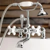 Hot Aqua Vintage AE211TX-P 7-Inch Tub Faucet with Hand Shower Tub Faucets