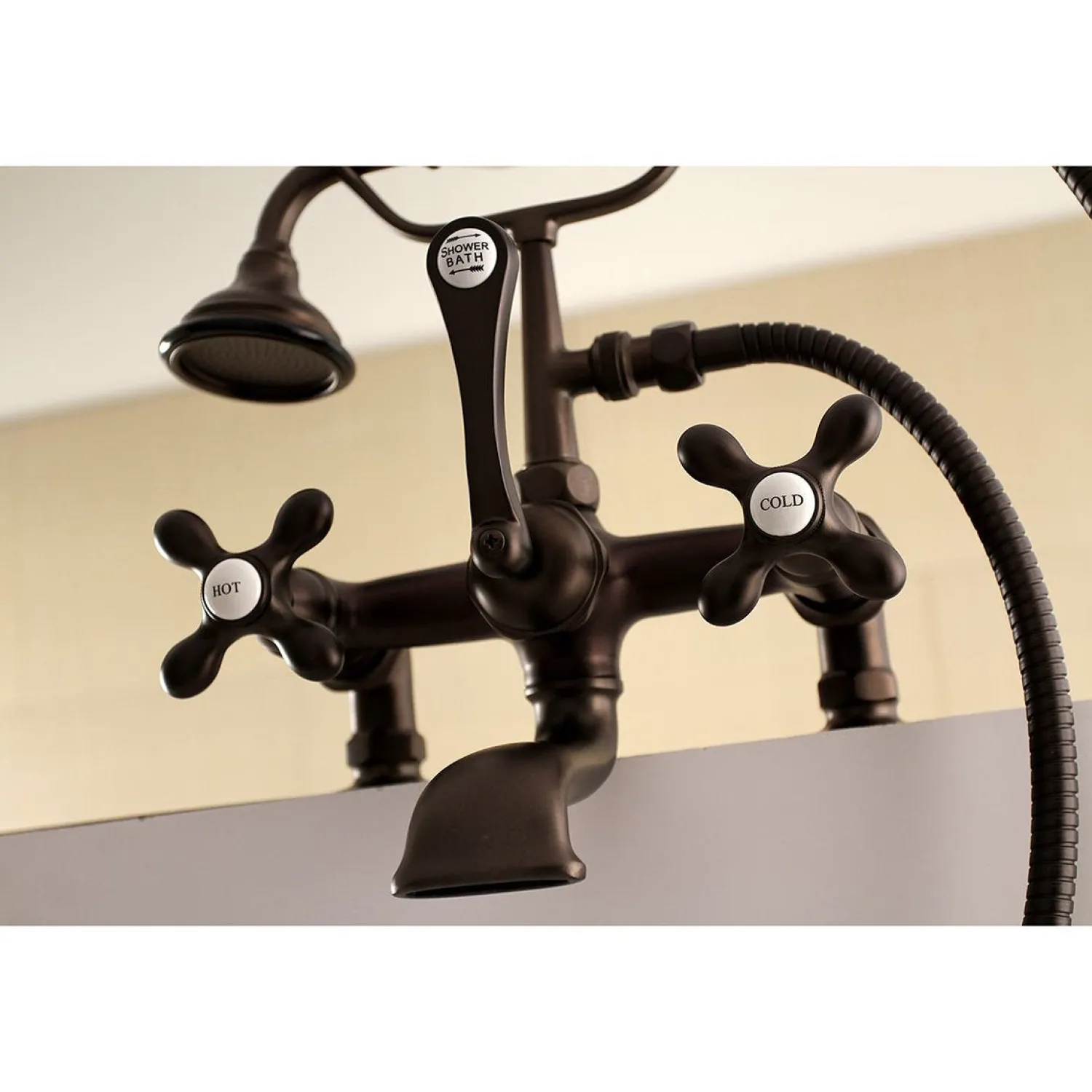 Clearance Aqua Vintage AE209TX-P7-Inch Tub Faucet with Hand Shower Tub Faucets