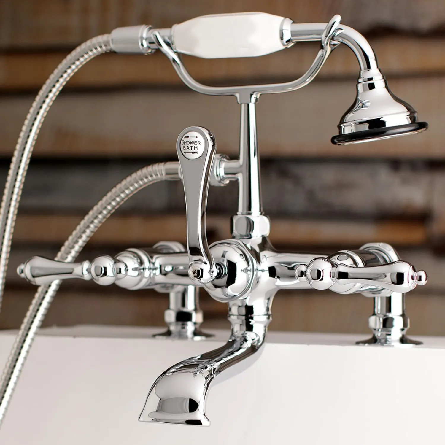 Clearance Aqua Vintage AE203TX-P 7-Inch Tub Faucet with Hand Shower Tub Faucets