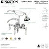 New Aqua Vintage AE21TX-P 3-3/8-Inch Wall Mount Tub Faucet with Hand Shower Tub Faucets