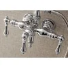 New Aqua Vintage AE19TX-P 3-3/8-Inch Wall Mount Tub Faucet with Hand Shower Tub Faucets