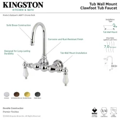 Sale Aqua Vintage AE5TX-P Vintage 3-3/8-Inch Wall Mount Tub Faucet Tub Faucets