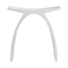 Hot Arched Bathroom Stool in Composite Matte White Shower Seats