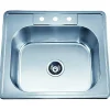 Sale Ast103 25" Single Bowl Topmount 20 Gauge Stainless Steel Kitchen Sink Drop-In / Top Mount Sinks|Stainless Steel Sinks