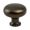 Clearance Adagio Knob in Oil Rubbed Bronze - Round Knobs|Cabinet Knobs