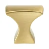 Outlet Aspire Knob in Modern Brushed Gold Brass & Gold|Knobs