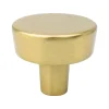 New Brookridge Knob in Modern Brushed Gold - Round Brass & Gold|Knobs
