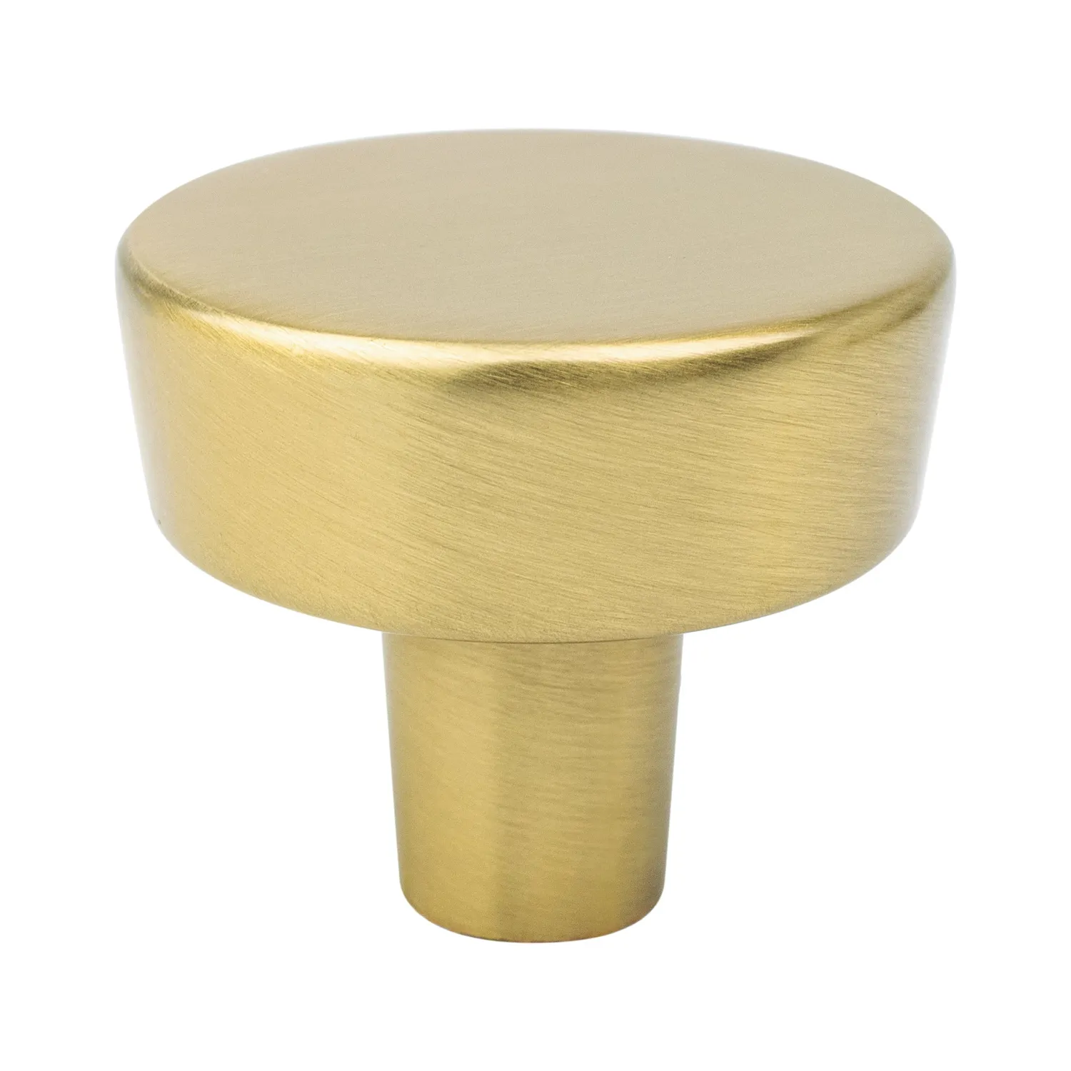 New Brookridge Knob in Modern Brushed Gold - Round Brass & Gold|Knobs