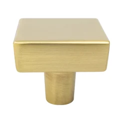 Best Brookridge Knob in Modern Brushed Gold - Square Brass & Gold|Knobs