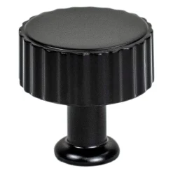 Best Cannelee Knob in Matte Black Knobs|Black & Dark Hardware