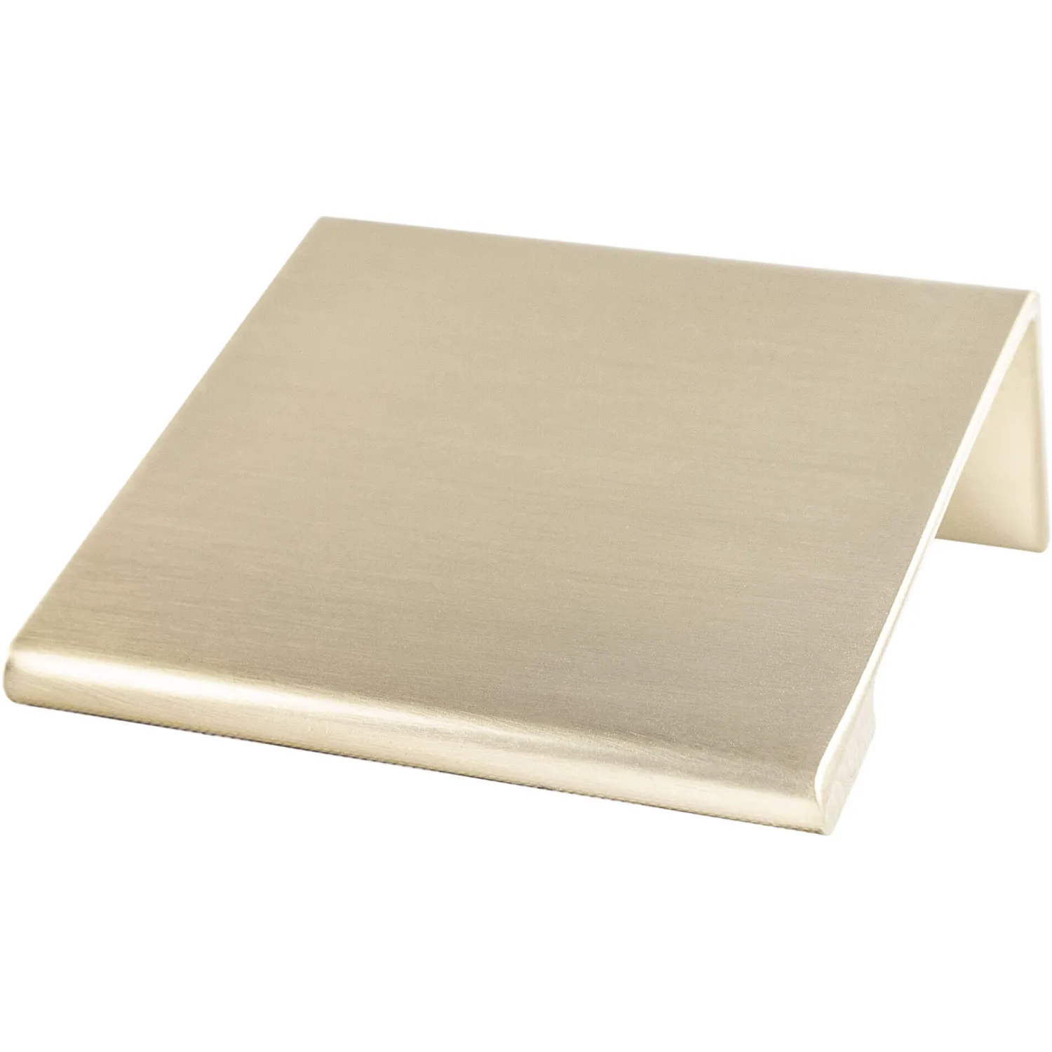 New Contemporary Advantage Two Edge Pull in Champagne Brass & Gold|Cabinet Pulls