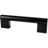 Outlet Contemporary Advantage Three Pull in Matte Black Cabinet Pulls|Black & Dark Hardware