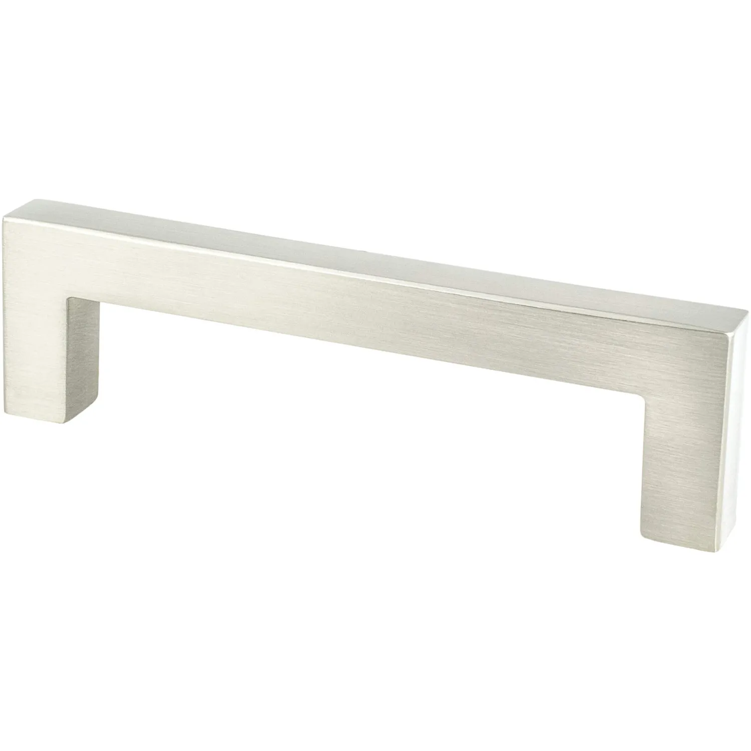 Outlet Contemporary Advantage One Pull in Brushed Nickel - Square Cabinet Pulls|Brushed Nickel Hardware