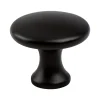 Contemporary Advantage Five Knob in Matte Black - Round Knobs|Black & Dark Hardware