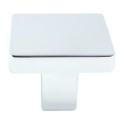 Discount Contemporary Advantage One Knob in Polished Chrome - Square Knobs|Cabinet Knobs