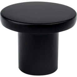 Disc Knob in Black Knobs|Black & Dark Hardware
