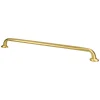 Emerling Appliance Pull in Modern Brushed Gold Brass & Gold|Appliance Pulls