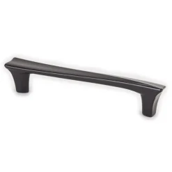 Fluidic 128mm Pull Black & Dark Hardware|Cabinet Knobs
