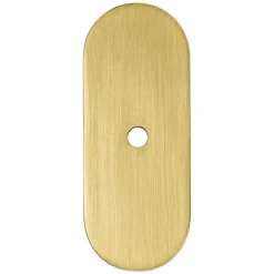 Best Galloway Backplate in Modern Brushed Gold - Round Brass & Gold|Cabinet Pulls