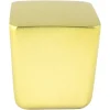Clearance Mini Knob in Soft Gold - Square Brass & Gold|Knobs