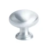 New Plymouth Knob in Satin Chrome - Round Knobs|Cabinet Knobs