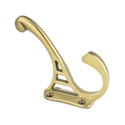 Prelude Hook in Modern Brushed Gold Brass & Gold|Cabinet Pulls