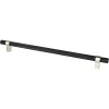 Outlet Radial Reign Appliance Pull in Matte Black and Brushed Nickel Brushed Nickel Hardware|Mixed Finish Hardware