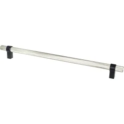 Best Radial Reign Appliance Pull in Brushed Nickel and Matte Black Brushed Nickel Hardware|Mixed Finish Hardware